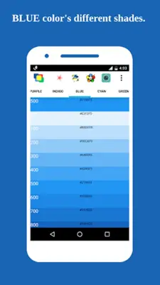 Solid Color Wallpaper - Color Generator - Codes android App screenshot 1